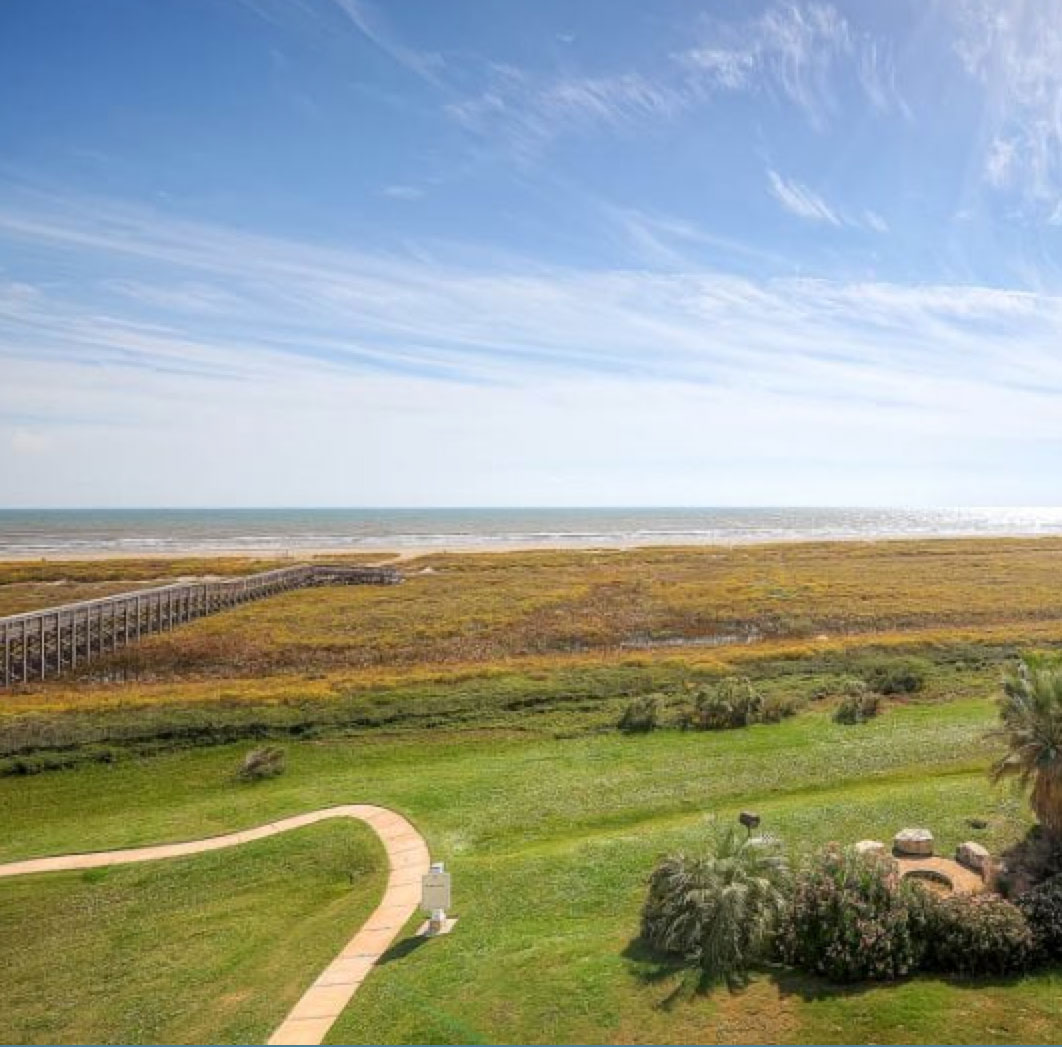 Galveston beach from Pointe West
